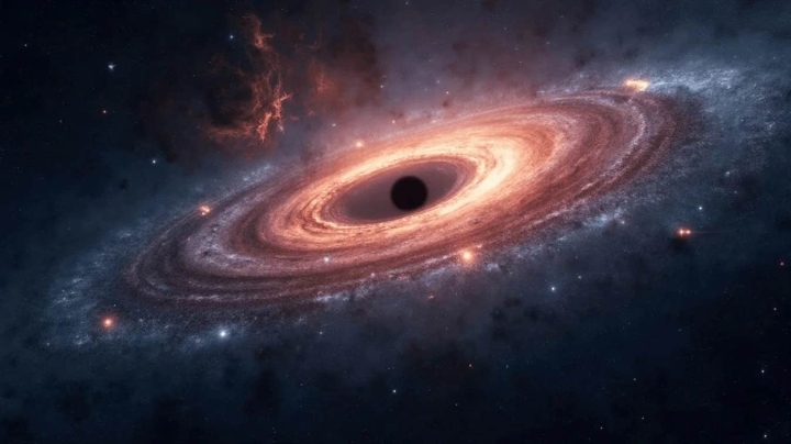 Milky Way’s central black hole spins at nearly light speed, study finds